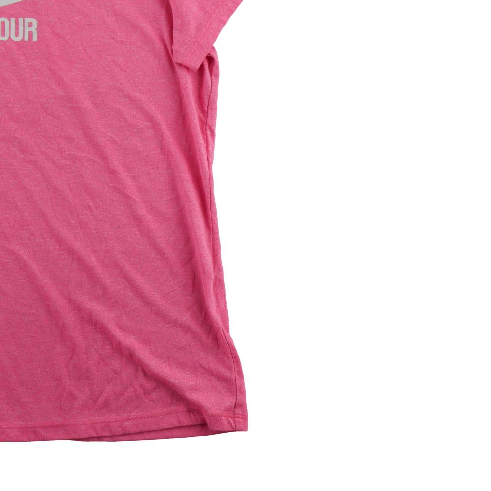 Fitness / Cardio training - Under Armour T-shirt Grand logo UA Coupe standard Col rond Femme Taille M Rose - photo 4
