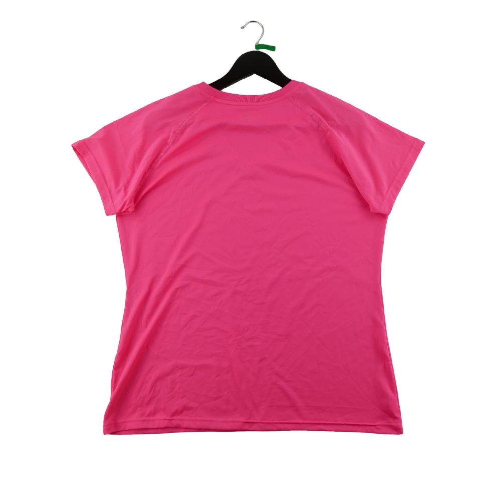 Fitness / Cardio training - Under Armour T-shirt HeatGear V-Neck Coupe semi-ajustée Manches raglan Femme Taille L Rose - photo 2