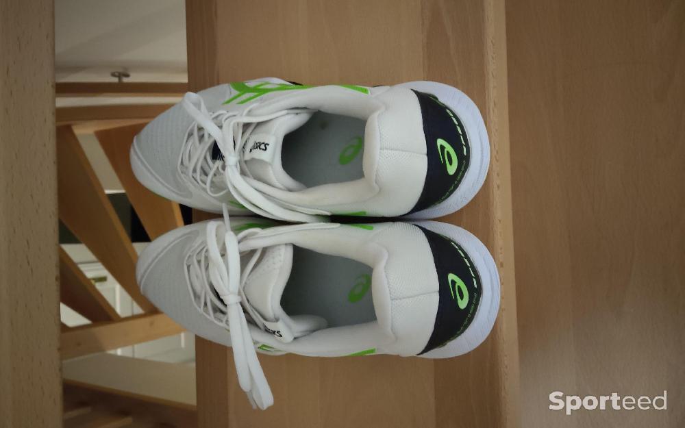 Tennis - Chaussures Asics Solution Speed FF 3 - Haut de gamme - Tennis et Padel - Blanc/Vert - T40 (Homme) - photo 5