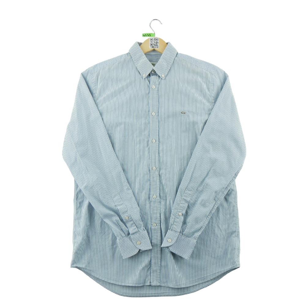 Sportswear - Lacoste Chemise classique Homme Taille S à rayures Bleu clair - photo 1